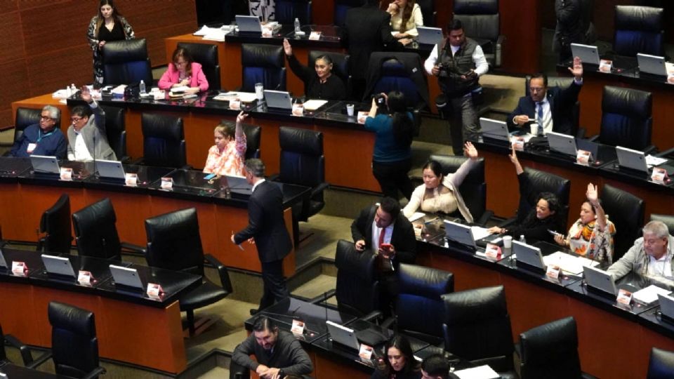 Sesión en el Senado de la República.