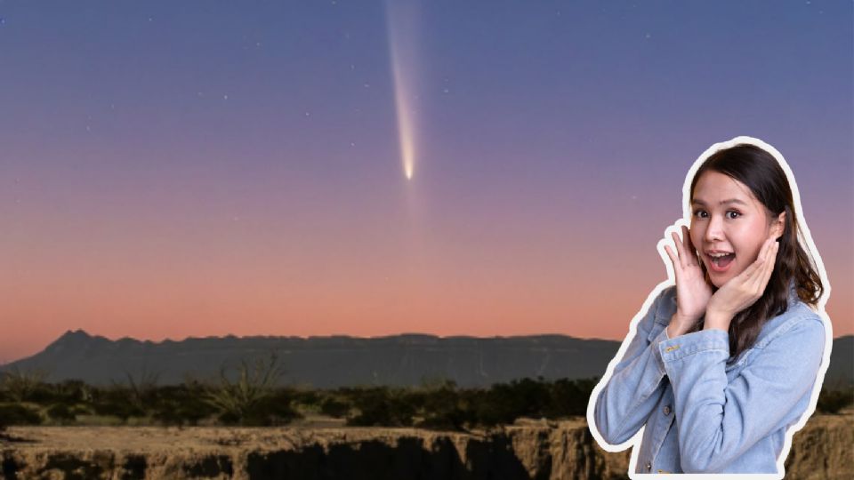 La fotógrafa Gabriela Guajardo publicó las imágenes del paso del cometa del siglo por tierras nuevoleonesas.