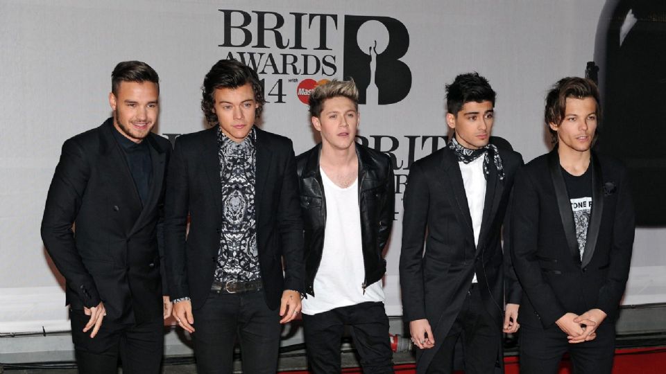 Los integrantes de la agrupación británica One Direction en los Premios Británicos de la Música 2013, en el O2 arena en Londres.