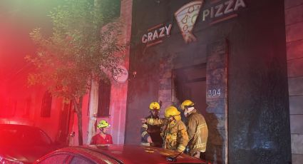 Incendio en pizzería causa movilización en Santiago