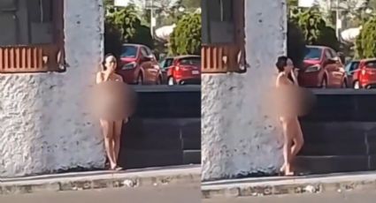 Mujer es captada desnuda en avenida de Cumbres