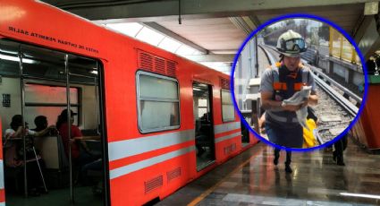 Trabajadores del Metro CDMX rescatan a gatito en las vías