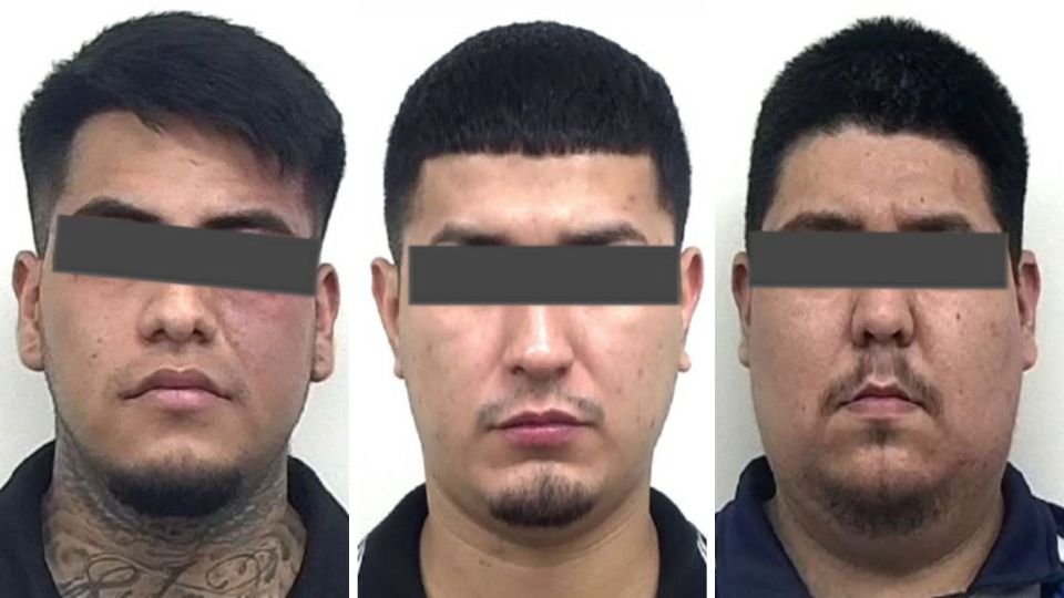 Óscar Eduardo, Julio César y Jesús Alejandro, de 23, 21 y 23 años, respectivamente, fueron detenidos.