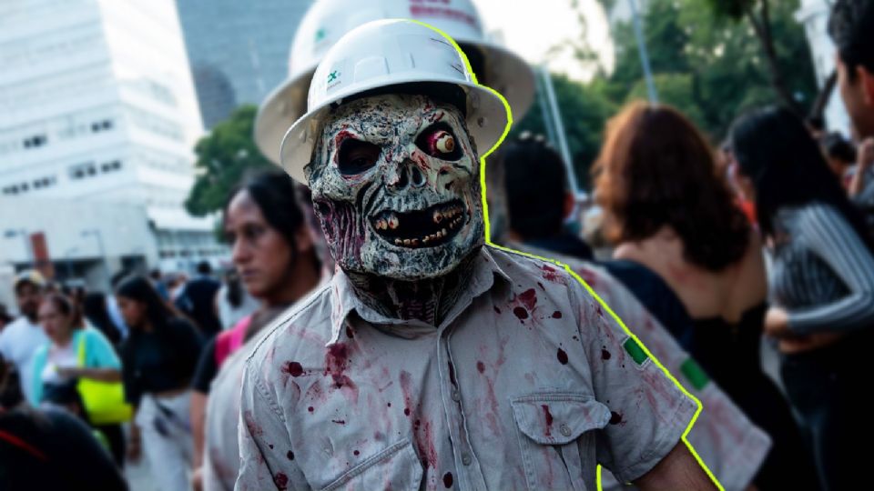 La Marcha Zombie en la Ciudad de México es un evento para toda la familia en el marco de las festividades por el Día de Muertos.