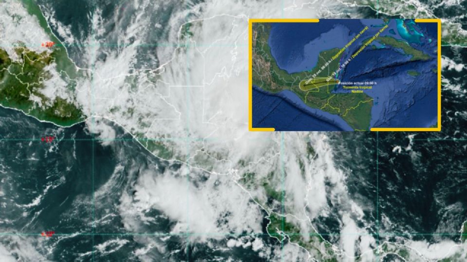 A las 10:00 horas (tiempo del centro de México), el centro de la Tormenta Tropical 'Nadine' tocó tierra en Belice.