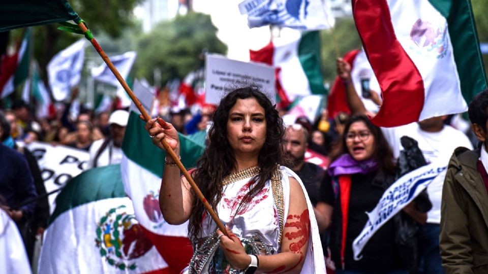 Siguen protestas en rechazo a la reforma judicial.