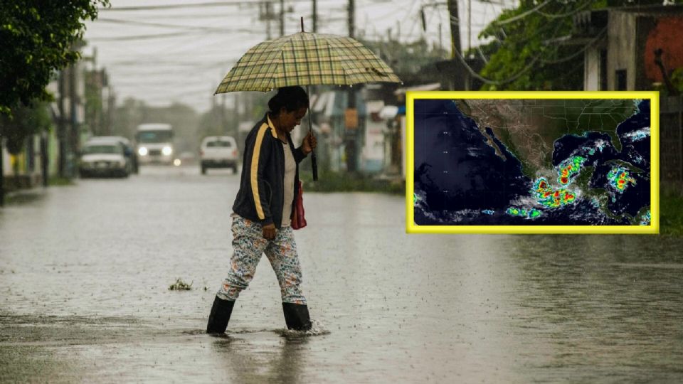 El centro de la depresión tropical 11E se ubicó a 115 km al sureste de puerto Ángeles y a 120 km de Bahía de Huatulco en Oaxaca.