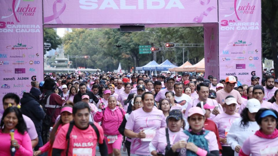 Aspecto de la carrera organizada por el IMSS.