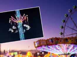 VIDEO: Falla juego mecánico en feria de Apatzingán, Michoacán, y deja varias personas heridas