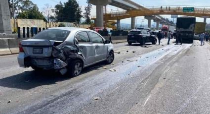 Autopista México-Puebla: Choque múltiple deja 10 lesionados; así va el tráfico