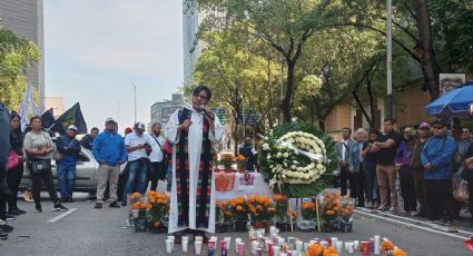 Exigen justicia por asesinato del sacerdote chiapaneco y realizan liturgia en Paseo de la Reforma