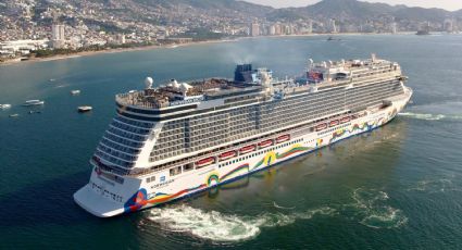 Evelyn Salgado recibe en Acapulco al crucero Norwegian Encore, con más de 5 mil pasajeros