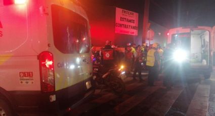 Tres personas resultan lesionadas en un accidente de motocicleta