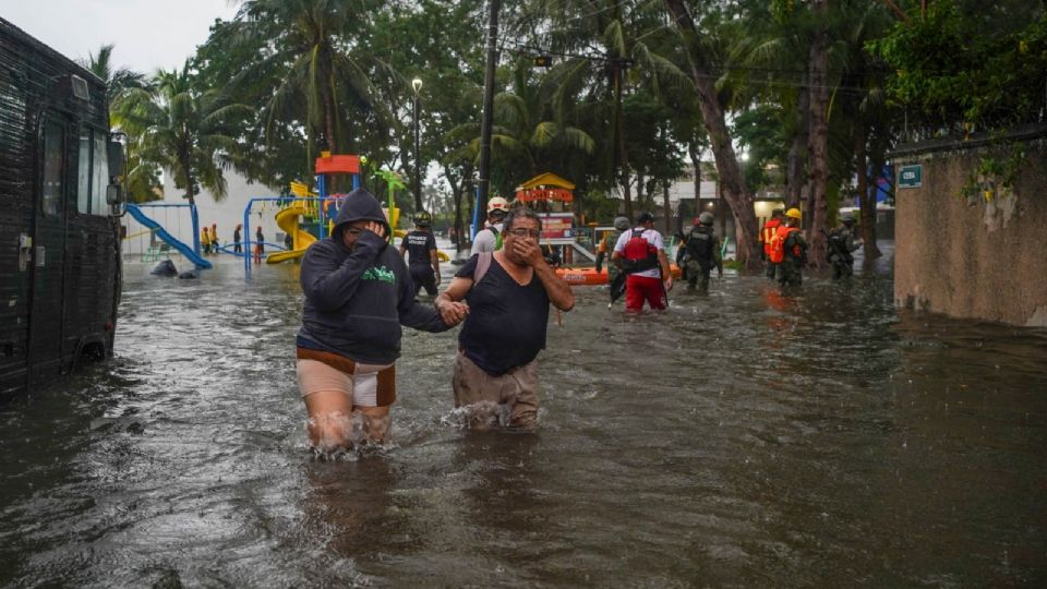 Intensas lluvias en la zona conurbada Veracruz-Boca del Río, que provocaron diversas afectaciones.