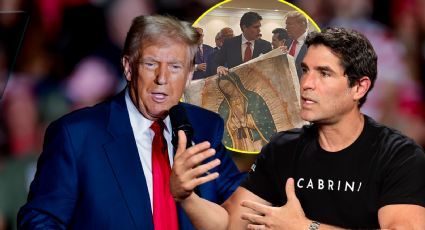 ¿Y esa rosa? La razón por la que Eduardo Verástegui le regaló una Virgen a Donald Trump (VIDEO)