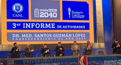 Rinde Santos Guzmán López tercer informe como rector de la UANL y toma protesta para segundo periodo