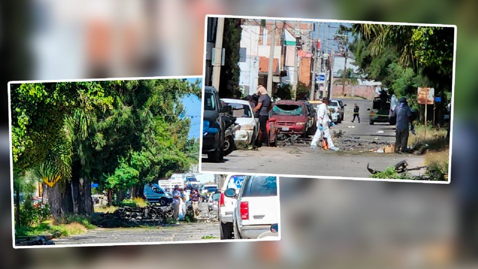 Así se vivieron las explosiones con coche bomba en Guanajuato.