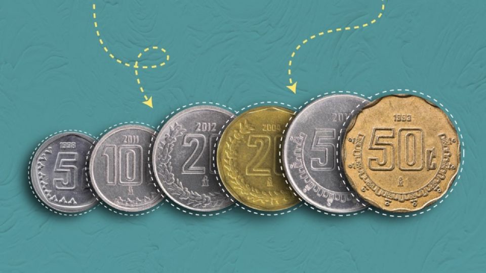 Las monedas de 5, 10, 20 y 50 centavos son válidas para realizar pagos, señala el Banco de México.