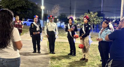 Catrinas uniformadas recorren y vigilan calles de Escobedo