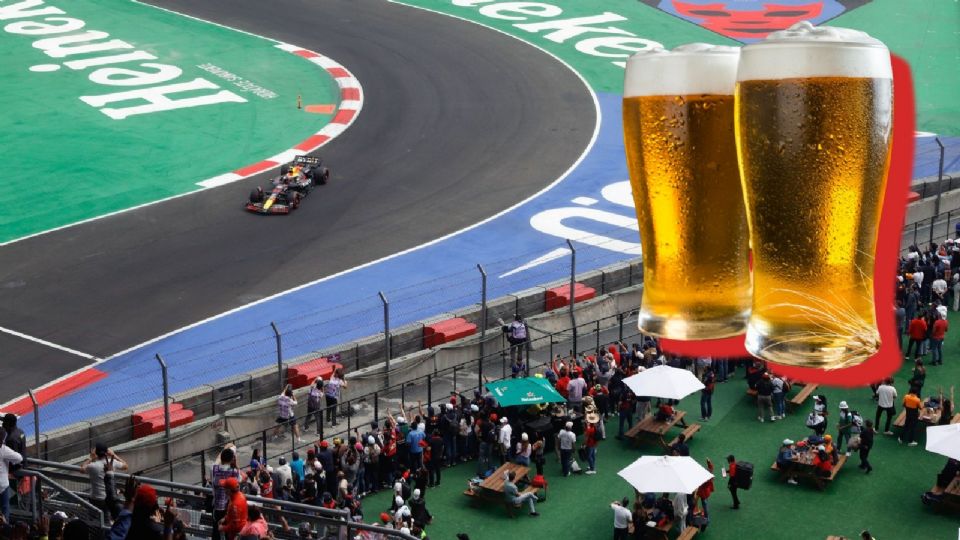 Te decimos cuánto cuesta una cerveza en el GP de México.