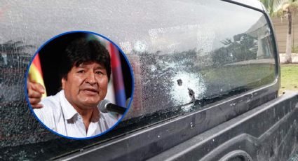 Evo Morales denuncia ataque: Así quedó el vehículo del expresidente de Bolivia