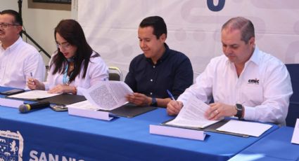 San Nicolás y CMIC firman convenio para desarrollo y transparencia en obras públicas