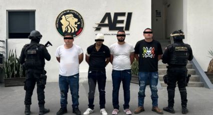 Detienen a cuatro hombres armados y con droga en Carretera Monterrey-Nuevo Laredo