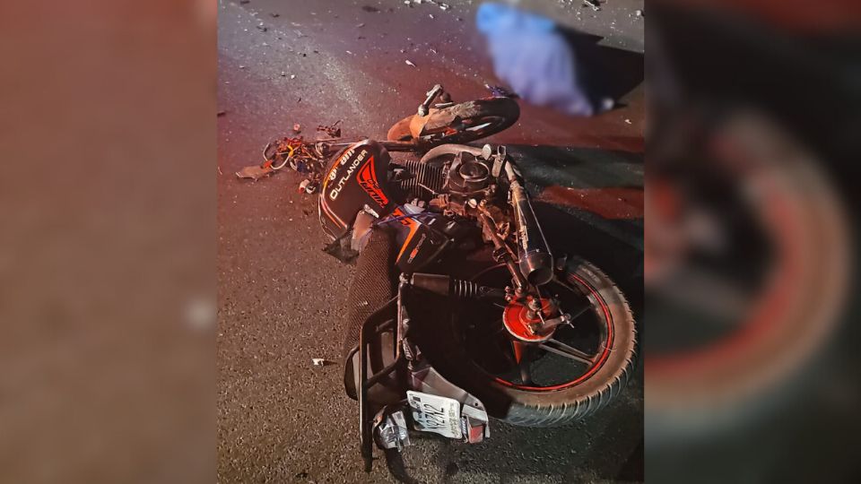 Accidente en motocicleta deja una persona sin vida en Camino a Villa de Santiago