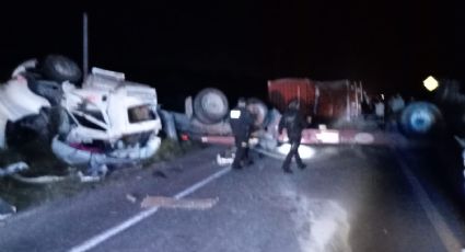 Choque de tráilers provoca cierre total en la Carretera Victoria-Monterrey: Se reporta un fallecido