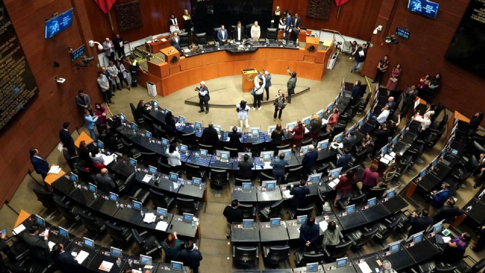 Sesión en el Senado de la República.