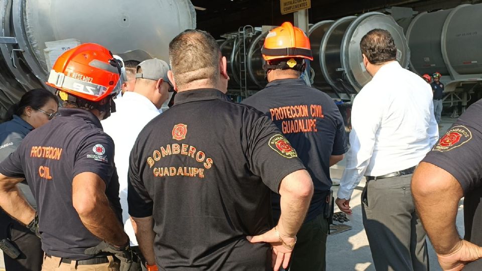 Bomberos y Protección Civil de Guadalupe.