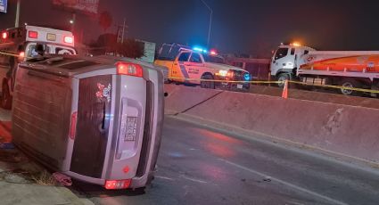 Muere mujer tras volcar su camioneta en Manuel L. Barragán