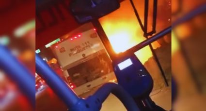 Se incendia camión de la ruta 611 en Miguel Alemán | Video