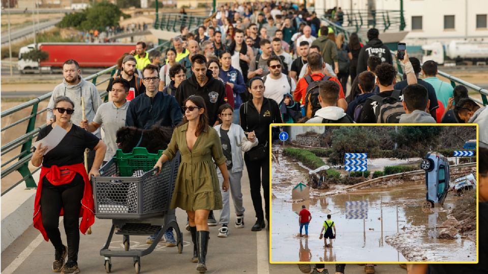 La DANA ha dejado a cientos de familias afectadas en Valencia, luego de las torrenciales lluvias.