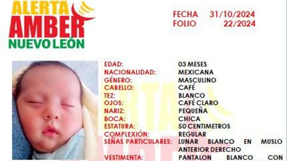 El menor fue identificado como Juan Carlos Sena Alemán, de tres meses de edad.