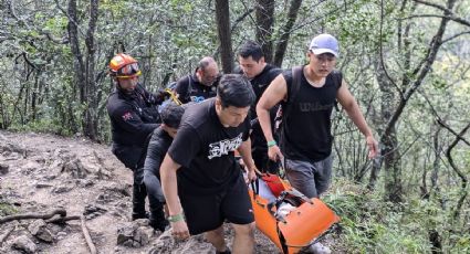 Rescatan a mujer que cayó en la Estanzuela