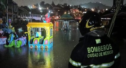 Fuerte tormenta deja bajo el agua a la Feria del Mole en Milpa Alta | VIDEO