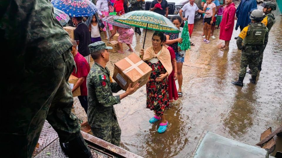 La Sedena mantiene el apoyo en Guerrero.