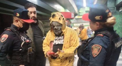 'Zombie' es detenido en el Metro por asustar a pasajeros