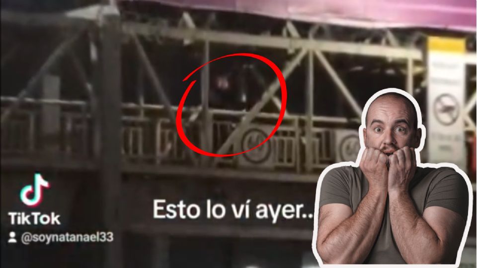 El usuario @soynatanael33 publicó un video con la supuesta figura del personaje de la leyenda urbana de Monterrey.