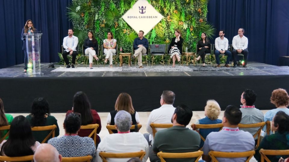 Mara Lezama. gobernadora de Quintana Roo, durante el anuncio de inversión.