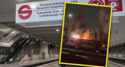 Reportan corto circuito y connato de incendio en el Tren Suburbano | VIDEO