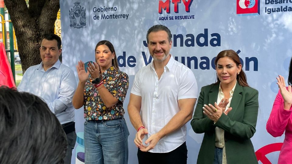 Arranca Adrián de la Garza jornada de vacunación contra la influenza en Monterrey