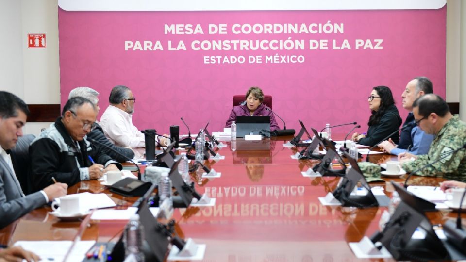 Delfina Gómez lideró las mesas de coordinación para la construcción de la paz.