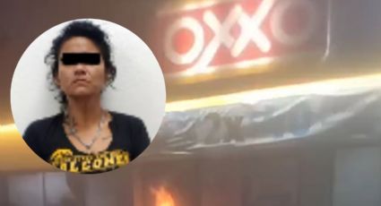 Detienen a mujer por robar mercancía de tienda afectada por incendio en Escobedo