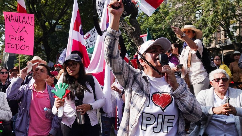 Protesta por la reforma al Poder Judicial.