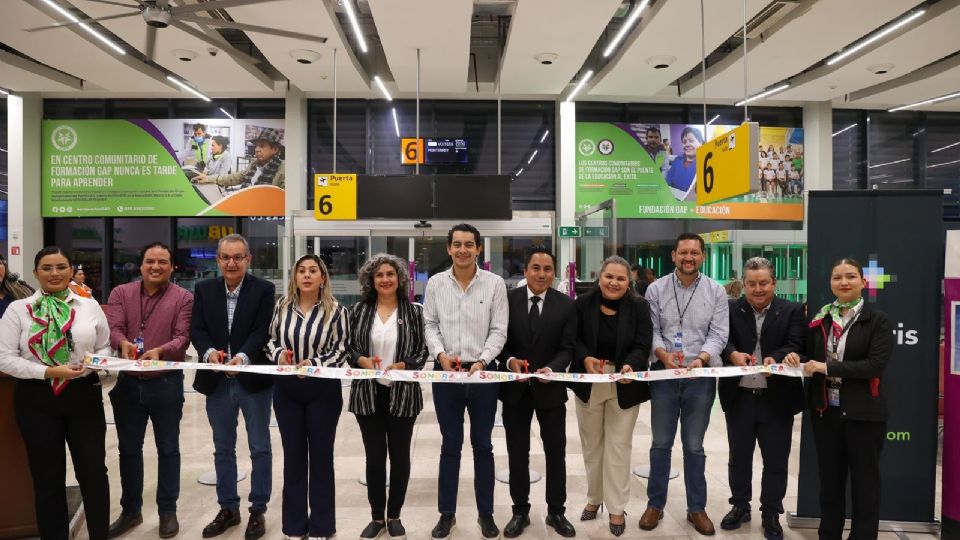 Inauguran ruta aérea entre Hermosillo y Monterrey para detonar el turismo en Sonora.