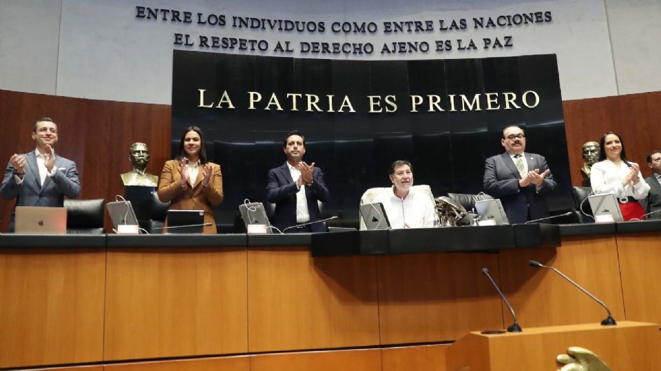 Sesión en el Senado de la República.