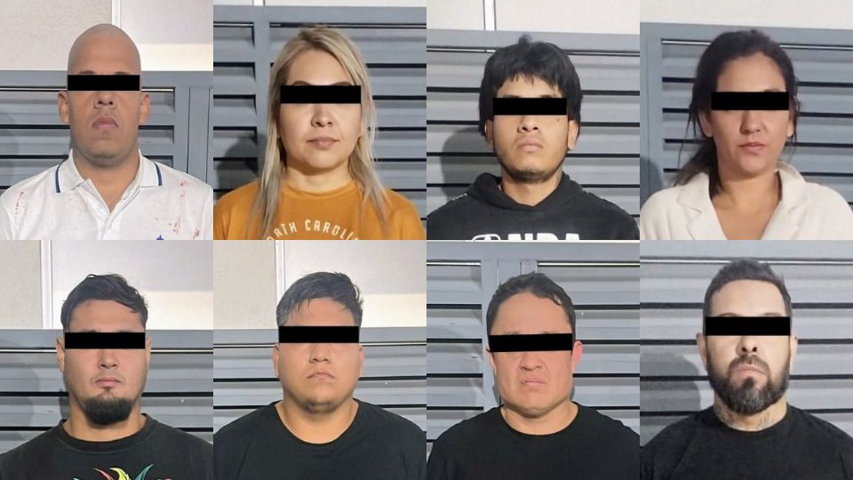 Los imputados fueron identificados como Georgina 'N', Karla 'N', Carlos 'N', Raúl 'N', José Enrique 'N', Ramiro 'N', Trinidad 'N' y Mauricio 'N'.