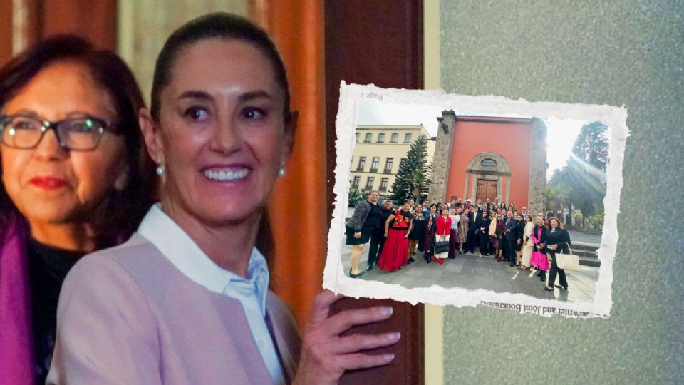 Los diputados arribaron a Palacio Nacional para reunirse con Sheinbaum.